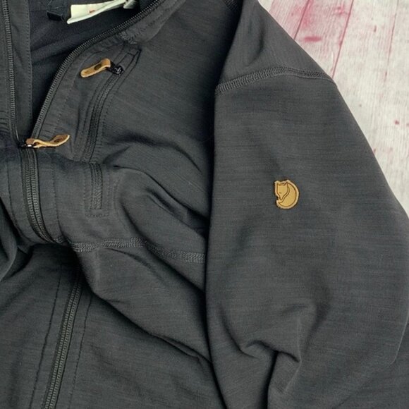 EUC Fjallraven Keb Fleece Hoodie M Navy Blue - Picture 5 of 12